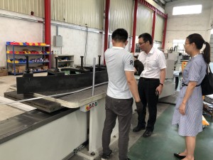 2019年8月22日，南海铝协代表人员走访广州高谱机械科技有限公司。